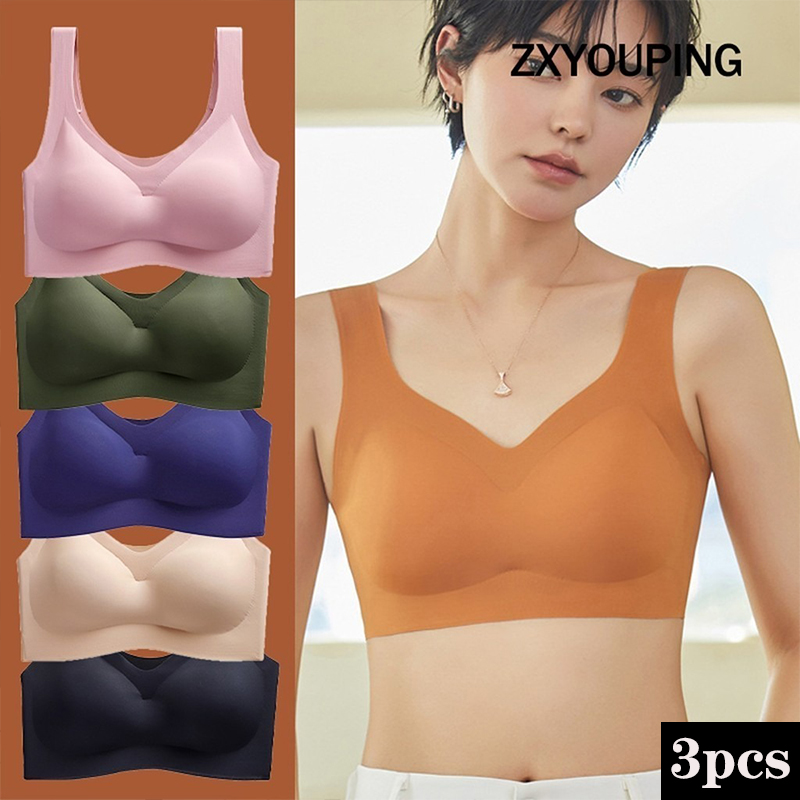 Full Coverage Bra - 3PCS Sexy Sports Bra Seamless Bra