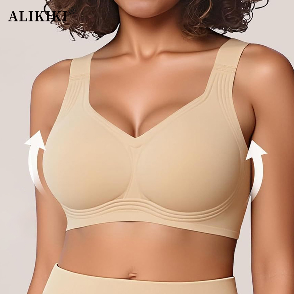 Seamless Push Up Jelly Bra Wir - T Shirt Bra Seamless recension och pris