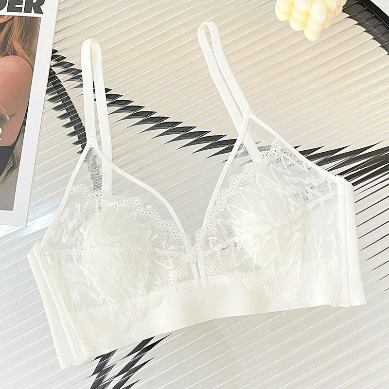 Sexy Lace Crop Top Deep V Back - T Shirt Bra Seamless recension och pris