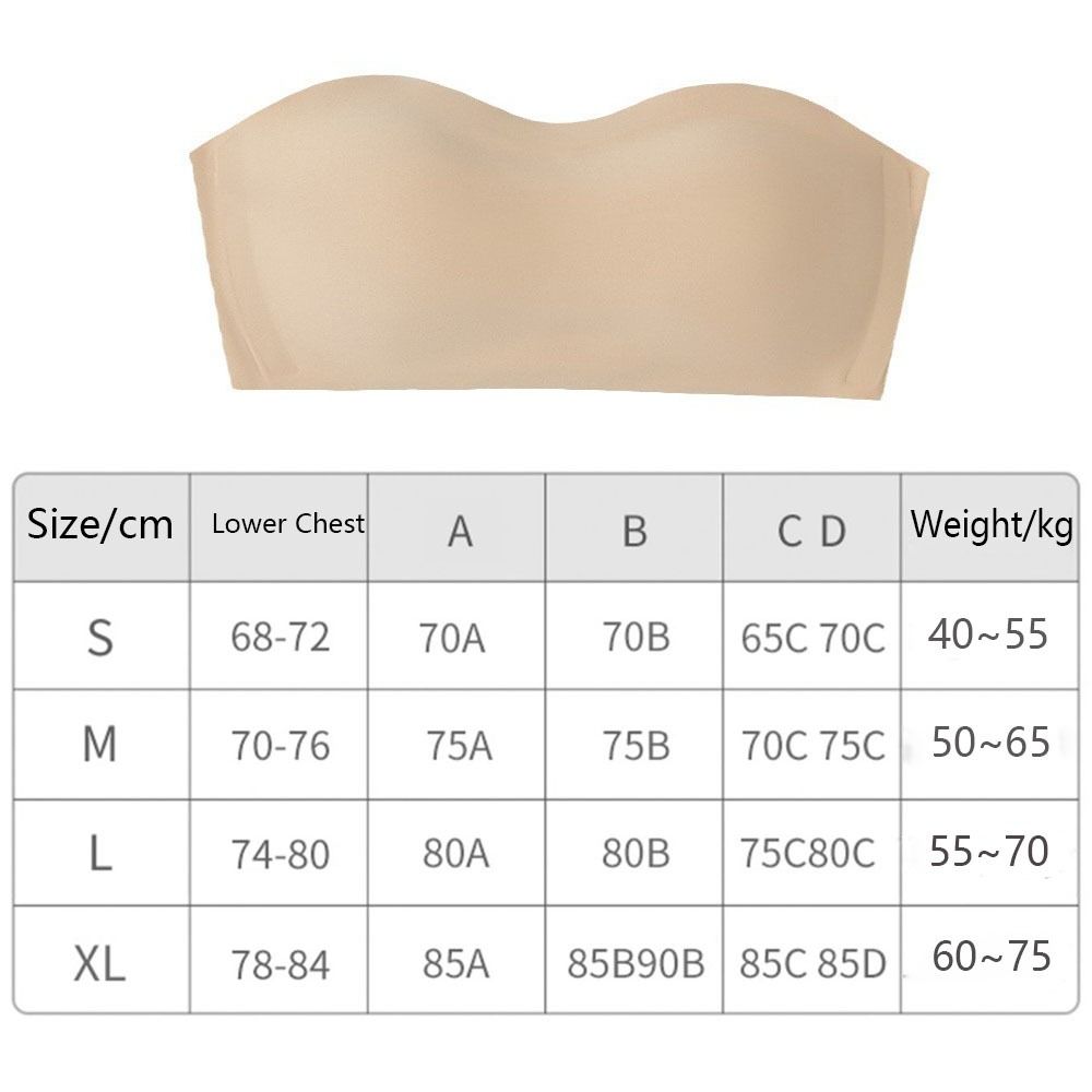 Solid Color Strapless Wrapped  - Plunge Bra Push Up recension och pris