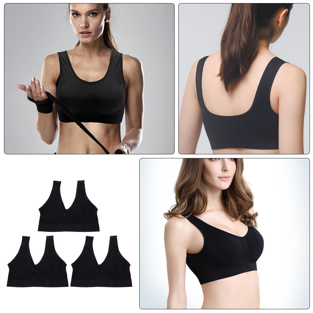 3pcs Yoga Sports Bra Seamless  - Wirefree Bra Comfort recension och pris