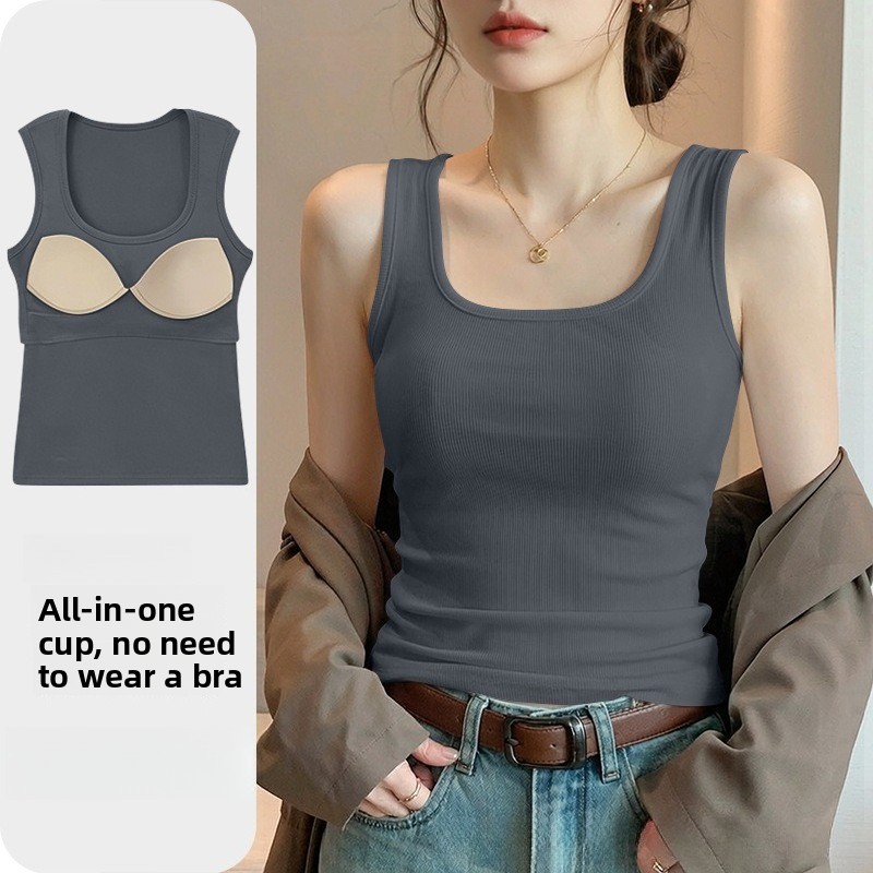 New Seamless Built-in Bra Tank - T Shirt Bra Seamless recension och pris